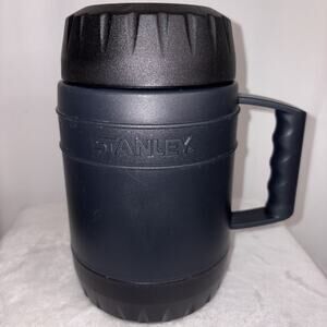 Stanley Heatkeeper Insulated Thermos Food Jar 17oz Black Hot Cold Microwave Safe